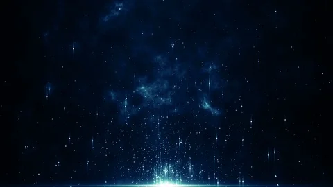 Particles blue bokeh dust abstract light motion titles cinematic background loop Stock Footage 128331016