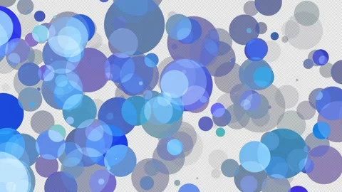 Particles of blue circles that move randomly and wobble Stock Footage 332228846