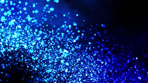Particles blue dust abstract light motion titles cinematic background vj loop Stock Footage 149891331