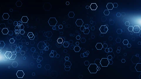 Particles blue event game trailer titles cinematic concert stage background loop Stock-Footage 156695196