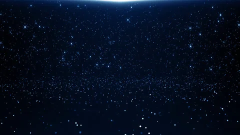 Particles blue event game trailer titles cinematic concert stage background loop Stock Footage 158039168
