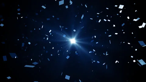 Particles blue event game trailer titles cinematic concert stage background loop Stock Footage 159321732