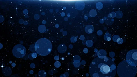 Particles blue event game trailer titles cinematic concert stage background loop Video stock 159849353