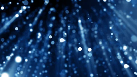 Particles blue event game trailer titles cinematic concert stage background loop Stock Footage 165805966