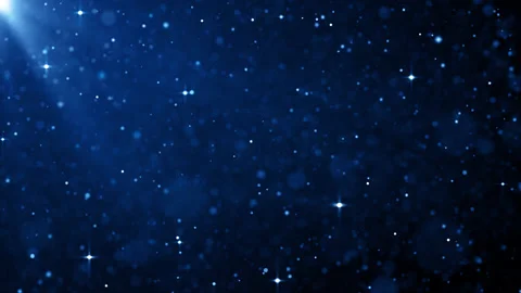Particles blue event game trailer titles cinematic concert stage background loop Video stock 168397365