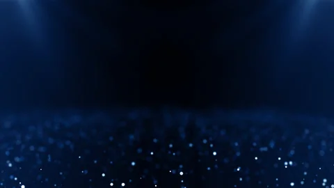 Particles blue event game trailer titles cinematic concert stage background loop Stock Footage 169437339