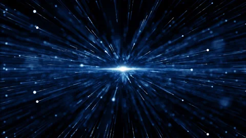 Particles blue event game trailer titles cinematic concert stage background loop Stock Footage 186928910