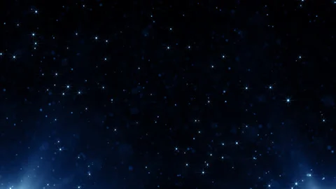 Particles blue event game trailer titles cinematic concert stage background loop Stock Footage 194674505