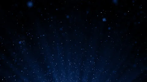 Particles blue event game trailer titles cinematic concert stage background loop Stock Footage 203084656