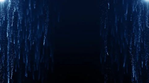 Particles blue event game trailer titles cinematic concert stage background loop Stock Footage 219413002