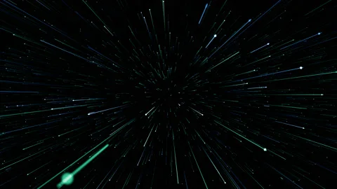 Particles blue green event game trailer titles cinematic background loop Stock Footage 135831370