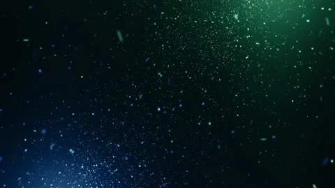 Particles blue green event game trailer titles cinematic background loop Stock Footage 136508720