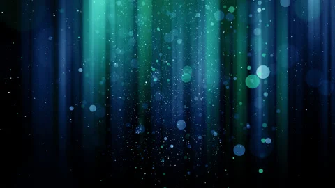 Particles blue green event game trailer titles cinematic stage background loop Vidéo 152254631