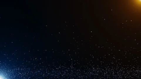 Particles blue orange event game trailer titles cinematic stage background loop Stock Footage 137435538
