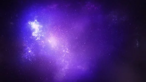 Particles in Blue Purple Space Dream 4K Loop Stock Footage 274887415