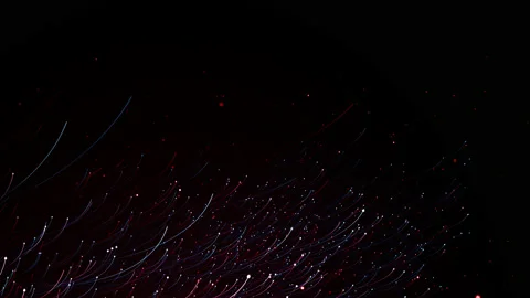 Particles blue red event game trailer titles cinematic concert background loop Stock-Footage 136018324