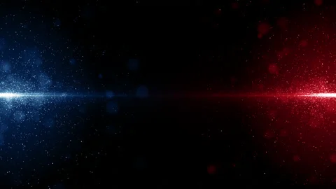 Particles blue red event game trailer titles cinematic background loop Stock Footage 136507839