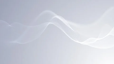 Particles blue wave Cyber technology background loop. Mesh glowing dots dig.. Stock Footage 318416375