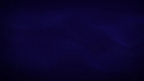 Particles blue wave. Cyber technology blue background loop. Abstract seamle.. Video stock 330950702
