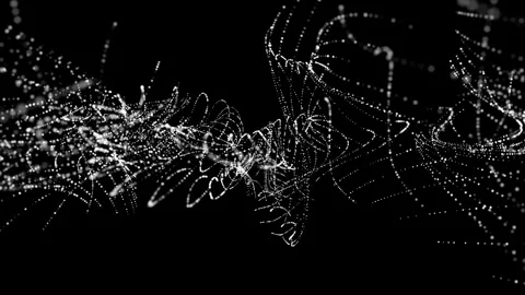 Particles bokeh background with shimmering lights and sparkling textures Stock Footage 336828390
