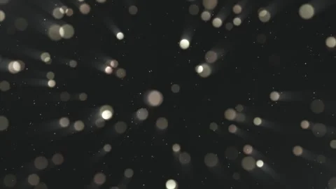 Particles with a bokeh effect fly through the air. Stock Footage 318722073
