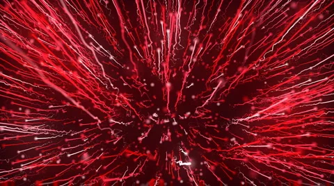 Particles with a bright red trail  Video stock 924530