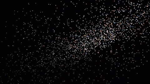 Particles burst motion graphics with night background Stock Footage 209565119