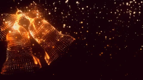 The particles christmas bells Stock-Footage 99480870