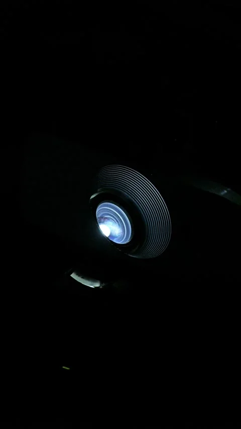 Particles In Cinema Projector Light. Vertical video Stock-Footage 279571948