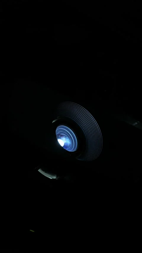 Particles In Cinema Projector Light. Vertical video Stock-Footage 279572082