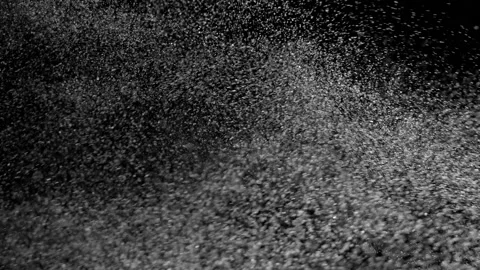 Particles Close up on black background used for Background and Visual effect Stock Footage 138391862