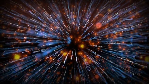 Particles Collision Mix Stockbeeldmateriaal 83528351