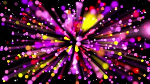 Particles Colored Fly Looped Video Stock Footage 157276864