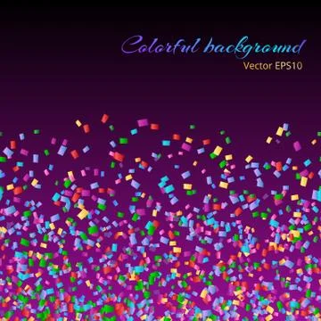 Particles confetti backdrop.. Stock Illustration
