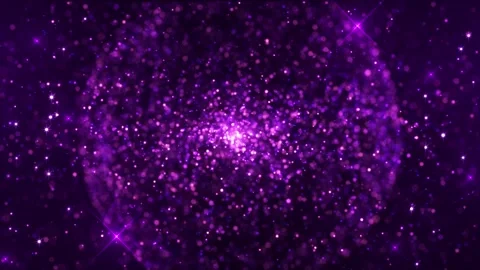 The particles create a bright magical ball. Energy sphere Stock Footage 278225984
