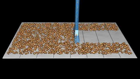 Particles, debris captured in vacuum cleaner. 3d animation. 库存影片 92826146