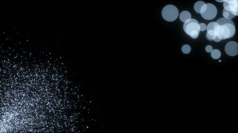 Particles of different sizes.Abstract background 3d render. Chaotic particles Video stock 98978814