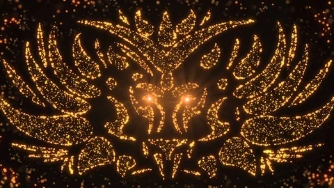 Particles Dragon Background. Loop 스톡 동영상 94055089