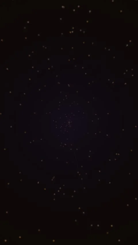 Particles drift through a tunnel toward a central glow Video stock 329301869