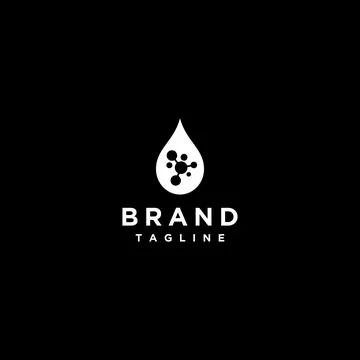 Particles in a drop of water Stock Illustration