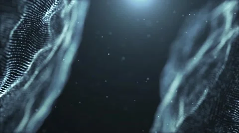 Particles dust abstract light bokeh motion titles cinematic background 32 Stock Footage