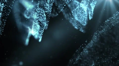Particles dust abstract light bokeh motion titles cinematic background 46 Video stock 68009145
