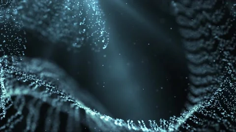 Particles dust abstract light bokeh motion titles cinematic background 47 Stock Footage