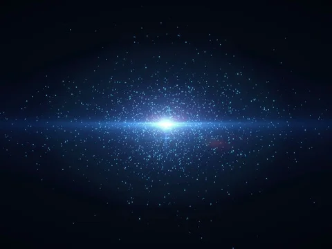 Particles dust abstract light bokeh motion titles cinematic background loop Video stock 71456044