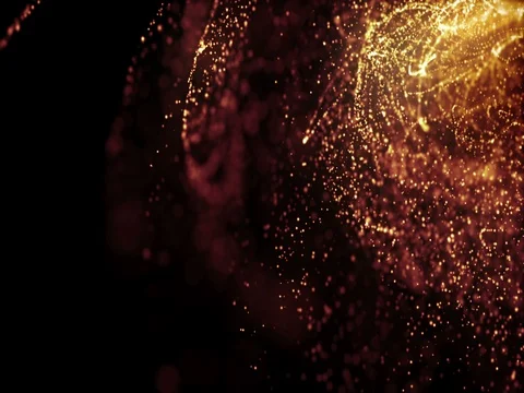 Particles dust abstract light bokeh motion titles cinematic background loop Video stock 73101369