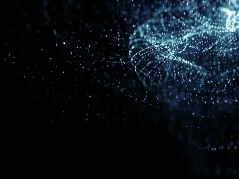 Particles dust abstract light bokeh motion titles cinematic background loop Stock Footage 74394025