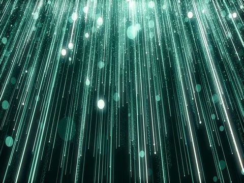 Particles dust abstract light bokeh motion titles cinematic background loop Video stock 74664721