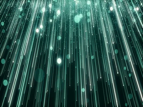 Particles dust abstract light bokeh motion titles cinematic background loop Stock-Footage 74666906