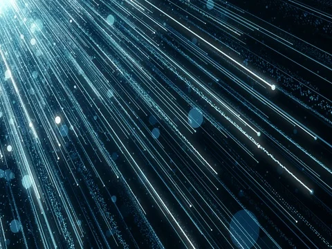 Particles dust abstract light bokeh motion titles cinematic background loop Stock Footage 74937295