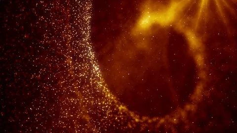 Particles dust abstract light bokeh motion titles cinematic background loop Stock Footage 93046301